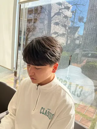 ショート パーマ メンズ 桜新町メンズ特化| ユウダイのヘアスタイル