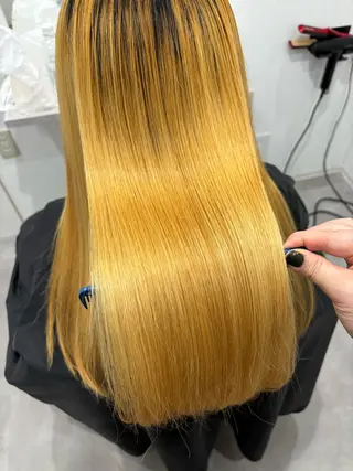 ロング パーマ 髪質改善/透明感 カラー/内藤有須加のヘアスタイル