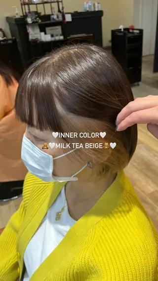 ショート カラー KOKORO 中村 朱里のヘアスタイル