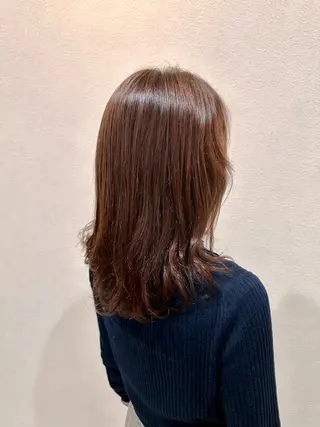 セミロング カラー アメイジングヘアー 千歳店　福嶋のヘアスタイル
