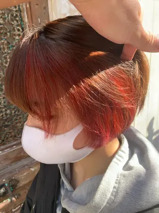 ミディアム カラー ヘアアレンジ ネイル Sia中野新橋 『JUNYA』のヘアスタイル