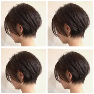 ショート カラー 京都大人女性ショート 徒歩1分/秋山のヘアスタイル