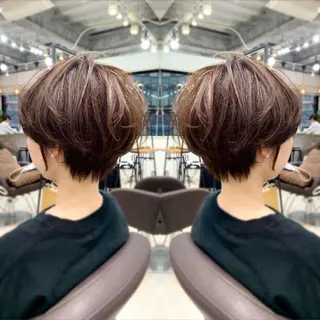 ショート カラー 前田 健太のヘアスタイル