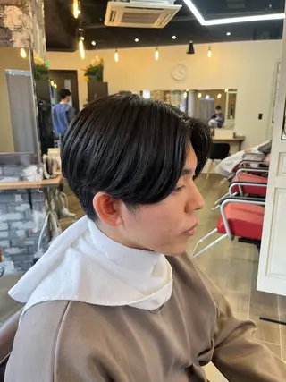ショート パーマ メンズ 韓国風メンズ/毛流れ ヘアなら須田龍世のヘアスタイル