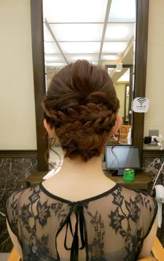 ロング ヘアアレンジ 菅原 綾のヘアスタイル