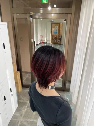 ショート カラー SOYON西大寺店所属・ダブルカラー/ 髪質改善💎安藤のヘアスタイル