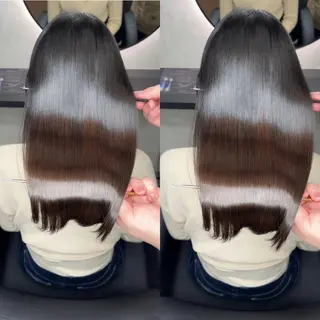 セミロング カラー 新宿/髪質改善/ 縮毛矯正/松永ゆいのヘアスタイル