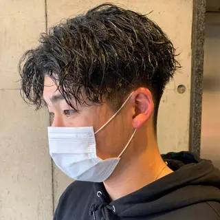 パーマ メンズ 酸性ストレート・ メンズ  三原 楊子のヘアスタイル