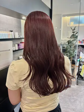 ロング カラー ブリーチなし ダブルカラー/ゆなのヘアスタイル