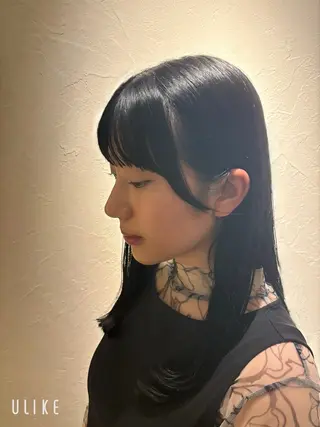 セミロング カラー ⌇🌹透明感カラー 🌹ᴍᴇɢᴜᴍɪ ⌇のヘアスタイル