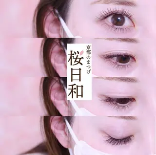 マツエク・マツパ 京都のまつげ桜日和 小島美桜のマツエク・マツパデザイン