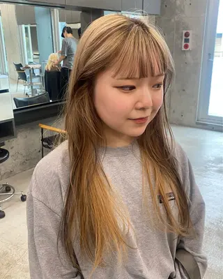 ロング カラー 村田 りょうやのヘアスタイル