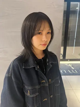 ミディアム 髪質改善・水素カラー ARIA（ému）のヘアスタイル