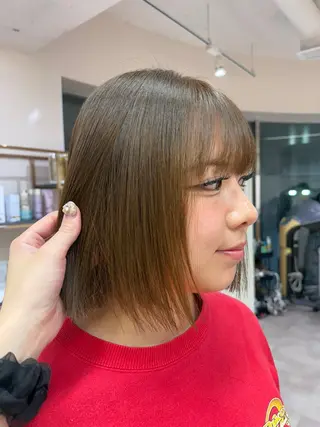 ショート カラー レイヤー✂️ ハイトーン💖モテ髪のヘアスタイル