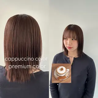 ミディアム カラー 松井 詩織のヘアスタイル