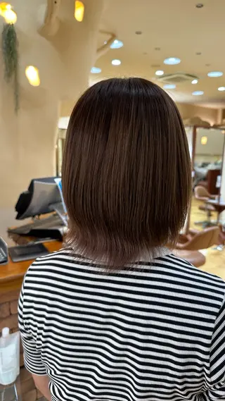 ミディアム 小顔ボブ/お悩み解決 /ボブパーマ/とういのヘアスタイル