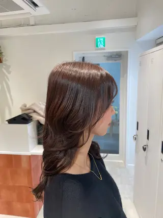 セミロング BRIGHT所属・🤍恵比寿/透明感/ 小顔カット🤍アズサのヘアスタイル