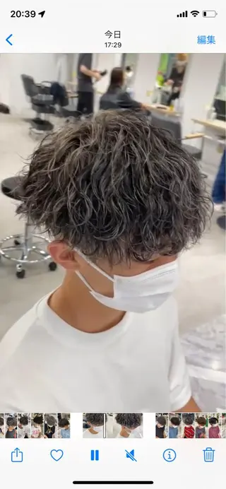パーマ メンズ 新宿【メンズパーマ】 塩澤太一のヘアスタイル