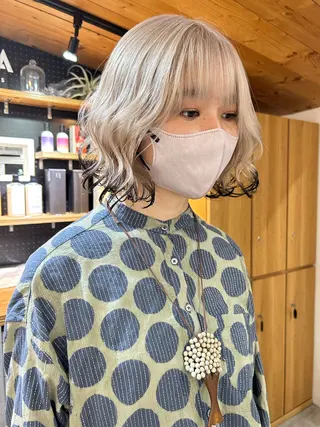 ショート カラー 🧸艶々韓国ヘア 🧁mizunaのヘアスタイル