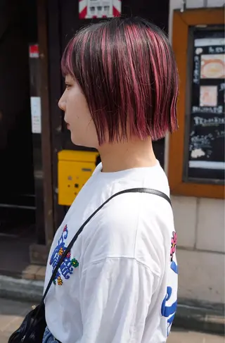 ミディアム カラー 千葉 慎也のヘアスタイル