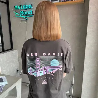 ミディアム カラー はちすか るかのヘアスタイル