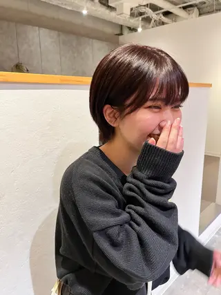 ショート カラー ショート/パーマ/ カラー/FUKOのヘアスタイル