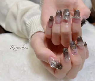 ネイル うる艶/透明感 Rirashaのネイルデザイン