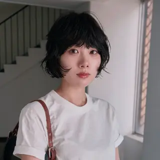 ショート パーマ 東山 涼嘉のヘアスタイル