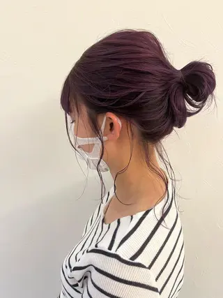 ミディアム ヘアアレンジ Agu hair time所属・time_ メラニーのヘアスタイル