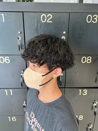 パーマ 後藤 功成　(men's)のヘアスタイル