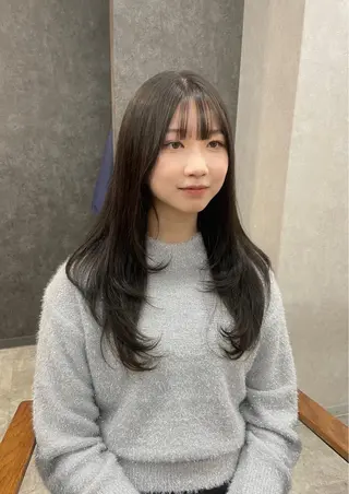 ロング カラー いなみね はるきのヘアスタイル