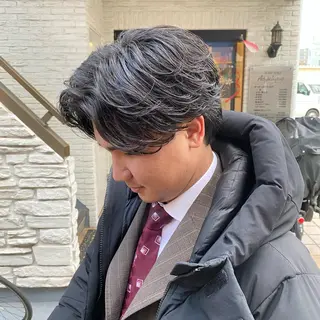 パーマ メンズ ミモリ ユウタのヘアスタイル