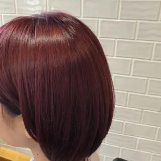 ショート カラー 艶カラー/韓国顔周り 🎀mamiのヘアスタイル