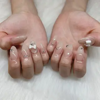 ロング HANA うるののネイルデザイン