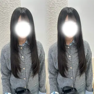 ロング ベージュ/つや髪/ レイヤー／ゆいなのヘアスタイル