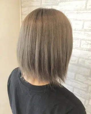 ミディアム カラー JIL BLAN 京都所属・RU RIのヘアスタイル