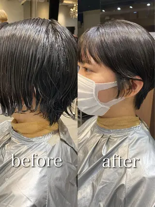 ショート 【1日2名様限定】 AFLOAT白川雄副のヘアスタイル