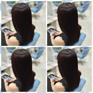 セミロング カラー 顔周りレイヤーカット 髪質改善代表西村功平のヘアスタイル