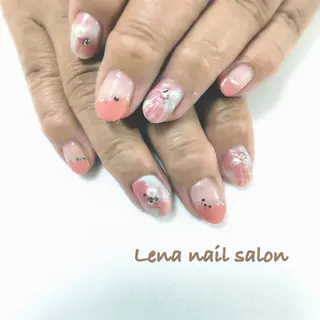 ネイル 自爪育成ネイルケア Lena  nailのネイルデザイン