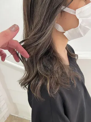 セミロング カラー Reb_keiji 👑小倉圭司のヘアスタイル