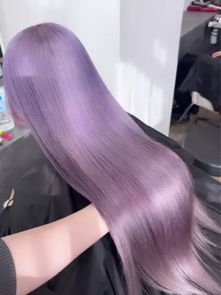 ロング カラー MARQUEE所属・Ayame / ハイトーンカラーのヘアスタイル