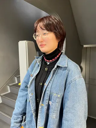 ショート カラー パーマ pole所属・【pole】 minaのヘアスタイル