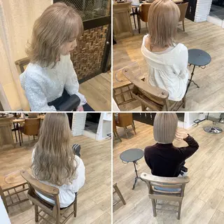 セミロング カラー 艶カラー/フェイス レイヤー/たむのヘアスタイル