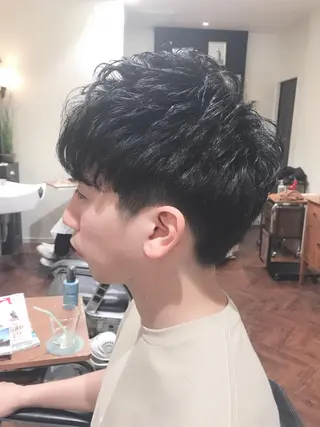 ショート メンズ アザマ　ヤスカツ _rosso 川口のヘアスタイル