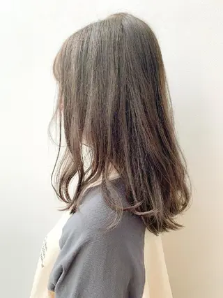 セミロング カラー 髪質改善/ブリーチ 田代 龍我のヘアスタイル