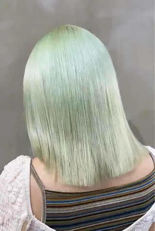 カラー 渋谷🎨ハイトーン× エクステ🎨レンのヘアスタイル