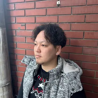 ショート パーマ メンズ 【メンズパーマ特化】 🍏網中勇喜のヘアスタイル