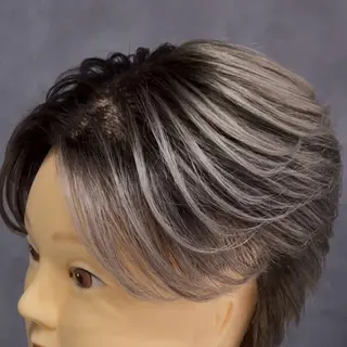 ミディアム カラー メンズ 浜松/メンズサロン/ Yuna🐈‍⬛🫧のヘアスタイル