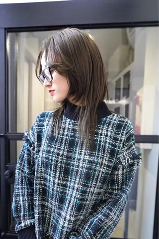 ロング カラー 原田 朱里のヘアスタイル