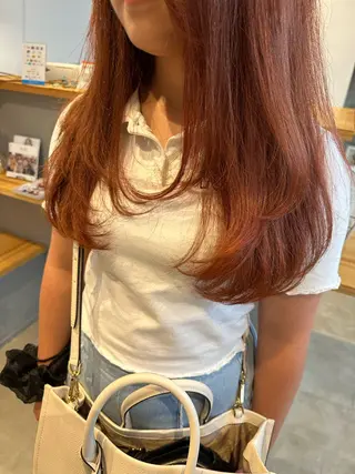 ロング カラー yuika .のヘアスタイル